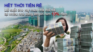 Cho vay mua nhà tháng 10/2024: Hết thời kỳ tiền rẻ, lãi suất thả nổi tại nhiều ngân hàng lên tới hơn 13%/năm