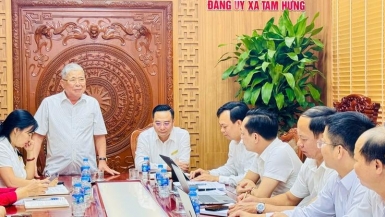 “Đại gia Điếu Cày' Lê Thanh Thản bất ngờ về xã vùng ven Hà Nội, cam kết đẩy nhanh dự án 182 ha chậm tiến độ hàng chục năm