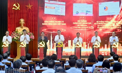 [Ảnh] Tổng Bí thư Tô Lâm dự ra mắt 3 nền tảng số phục vụ triển khai Nghị quyết số 57-NQ/TW