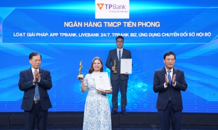 TPBank được vinh danh chuyển đổi số xuất sắc, ghi dấu nỗ lực bền bỉ trên hành trình chuyển đổi số