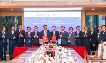 Agribank và Đại học Kinh tế Quốc dân ký kết thỏa thuận hợp tác, phát triển nguồn nhân lực chất lượng cao