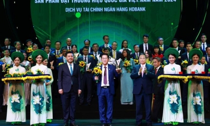 Vietcombank, Vietinbank, BIDV, HDBank... được vinh danh thương hiệu Quốc gia năm 2024