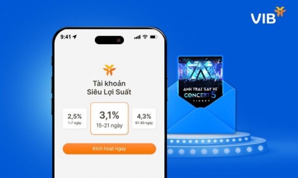 Thêm đặc quyền cho chủ tài khoản Siêu Lợi Suất: Sở hữu hàng ngàn vé Anh Trai “Say Hi” Concert 5