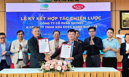 Shinec hợp tác với Sơn Kova Nano Quốc tế để nâng cao chất lượng xây dựng hạ tầng khu công nghiệp sinh thái
