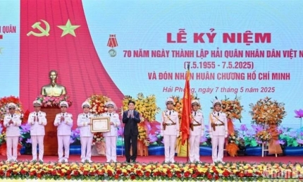Chủ tịch nước Lương Cường dự Lễ kỷ niệm và trao Huân chương Hồ Chí Minh tặng Quân chủng Hải quân