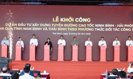 Nỗ lực hoàn thành cao tốc Ninh Bình-Hải Phòng đoạn qua tỉnh Nam Định và Thái Bình trong năm 2026