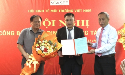 Nhà báo Nguyễn Tường Quân được bổ nhiệm làm Tổng Biên tập Tạp chí Kinh tế Môi trường