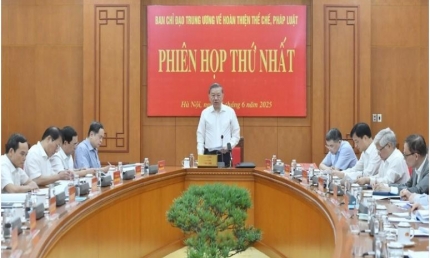 Phiên họp thứ nhất của Ban Chỉ đạo Trung ương về hoàn thiện thể chế, pháp luật