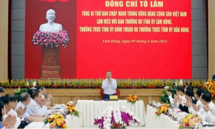 Phát biểu của Tổng Bí thư Tô Lâm trong chuyến thăm và làm việc tại Lâm Đồng, Đắk Nông và Bình Thuận