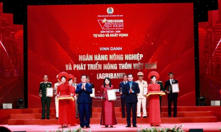 Agribank được vinh danh tại Chương Trình “Vinh Quang Việt Nam” 2025: Khẳng định vị thế trụ cột trong sự nghiệp phát triển “Tam nông”