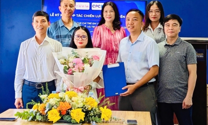 Lễ ký kết hợp tác chiến lược về truyền thông giữa Tạp chí Trẻ em Việt Nam và Công ty CPC