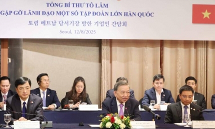 Tổng Bí thư Tô Lâm gặp gỡ một số tập đoàn lớn của Hàn Quốc