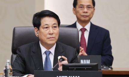 Chủ tịch nước Lương Cường dự và phát biểu tại Phiên thứ nhất của Hội nghị các nhà lãnh đạo APEC 2025