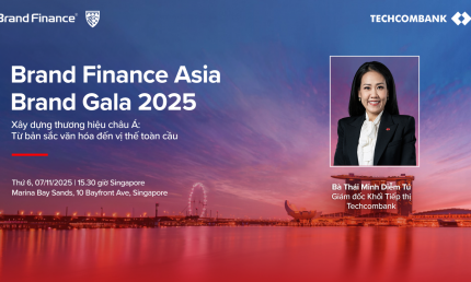 Giám đốc Khối Tiếp thị ngân hàng Techcombank sẽ tham gia đối thoại tại diễn đàn thương hiệu hàng đầu châu Á