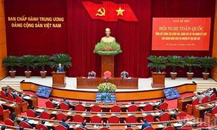 [Ảnh] Tổng Bí thư Tô Lâm dự Hội nghị toàn quốc tổng kết công tác kiểm tra, giám sát và thi hành kỷ luật của Đảng năm 2025 và nhiệm kỳ Đại hội XIII