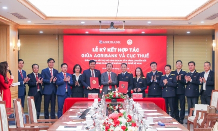 Agribank và Cục Thuế ký kết hợp tác, đồng hành hỗ trợ hộ kinh doanh sẵn sàng chuyển đổi từ phương pháp thuế khoán sang thuế kê khai