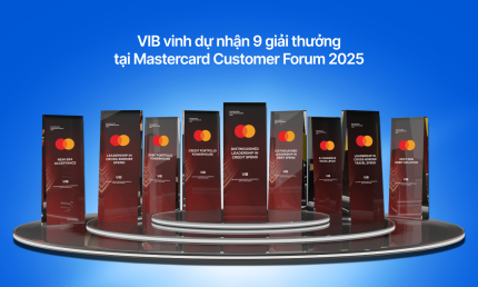 VIB nhận cùng lúc 9 giải thưởng từ Mastercard, khẳng định vị thế dẫn đầu thị trường thẻ Việt Nam