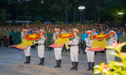 Tuổi trẻ Công an nhân dân tri ân các anh hùng liệt sĩ tại Tây Ninh