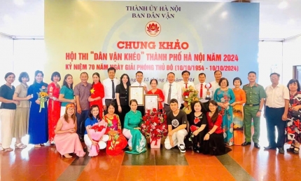 Công an TP. Hà Nội đoạt giải xuất sắc chung khảo Hội thi “Dân vận khéo” cấp TP. Hà Nội năm 2024