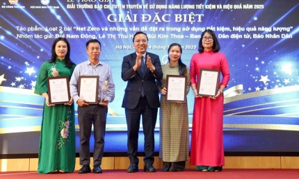 40 phẩm đoạt “Giải thưởng báo chí tuyên truyền về sử dụng năng lượng tiết kiệm và hiệu quả năm 2025”
