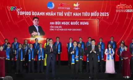 CEO CareerViet được vinh danh trong TOP 100 Doanh nhân trẻ Việt Nam tiêu biểu 2025
