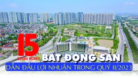 [Infographic] 15 Doanh nghiệp bất động sản dẫn đầu lợi nhuận trong quý II