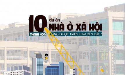 [Infographic] 10 dự án nhà ở xã hội tại Thanh Hóa đang được triển khai đến đâu?