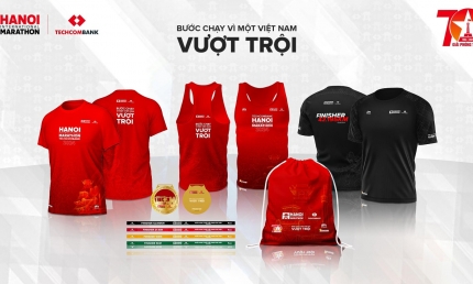 Giải Marathon Quốc tế Hà Nội Techcombank ra mắt bộ vật phẩm phiên bản đặc biệt