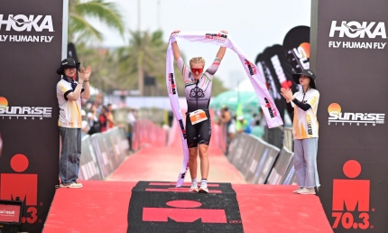 Giải IRONMAN 70.3 Đà Nẵng hấp dẫn đến nghẹt thở với những màn trình diễn ấn tượng