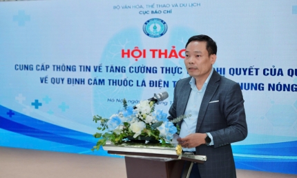 Tăng cường đẩy mạnh truyền thông quy định cấm thuốc lá điện tử, thuốc lá nung nóng