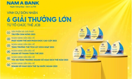 Thẻ tín dụng Nam A Bank nhận 'mưa' giải thưởng từ JCB