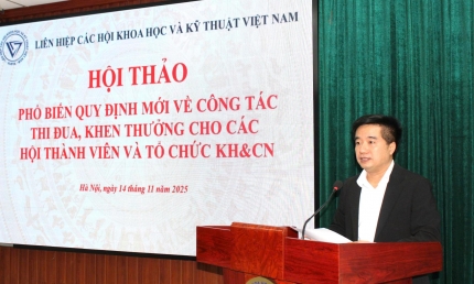 Phổ biến quy định mới về công tác thi đua, khen thưởng cho các hội thành viên thuộc VUSTA