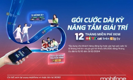 MobiFone tung ưu đãi có 1-0-2 cho gói cước dài kỳ, nâng tầm giải trí cho khách hàng