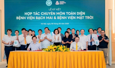 Bệnh viện Bạch Mai đồng hành chuyên môn kỹ thuật cao với Bệnh viện Mặt Trời