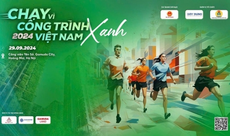 Gần 1.000 vận động viên tham dự Giải chạy “Vì Công trình xanh Việt Nam năm 2024”