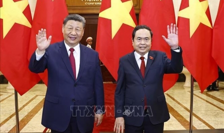 Chủ tịch Quốc hội Trần Thanh Mẫn hội kiến Tổng Bí thư, Chủ tịch nước Trung Quốc Tập Cận Bình