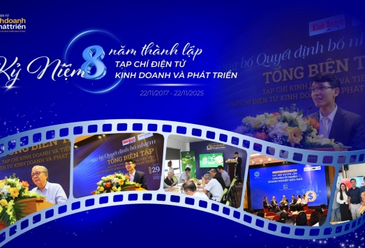 Kỷ niệm 8 năm Tạp chí điện tử Kinh doanh và Phát triển: Hành trình chuyển đổi số và khẳng định uy tín