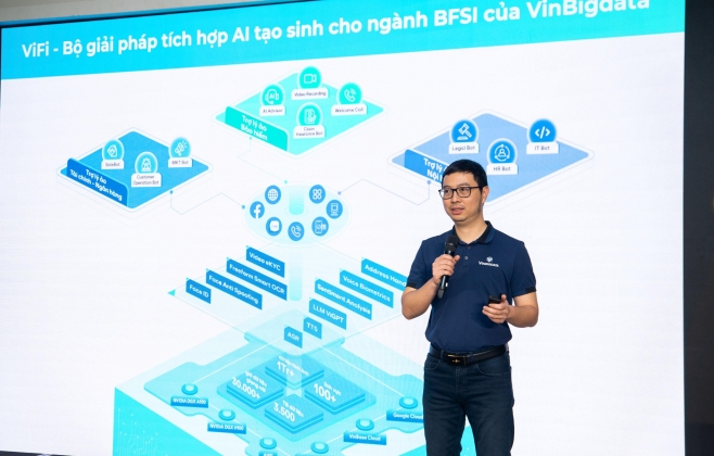 VinBigdata ra mắt ViFi - Giải pháp AI tạo sinh toàn diện cho ngành tài chính - ngân hàng - bảo hiểm