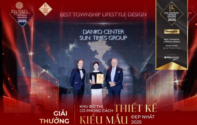 Danko Center được vinh danh “Khu đô thị có phong cách thiết kế kiểu mẫu đẹp nhất Việt Nam 2025”