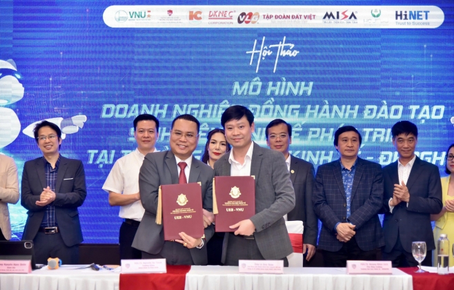 Mô hình doanh nghiệp đồng hành đào tạo sinh viên kinh tế phát triển