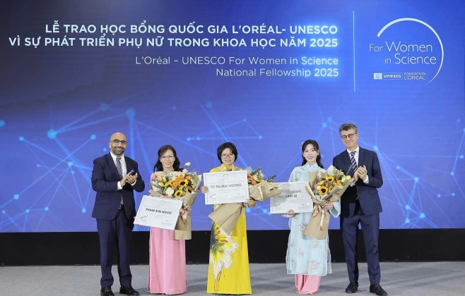 3 nhà khoa học nữ Việt Nam nhân học bổng quốc gia L’Oréal – UNESCO