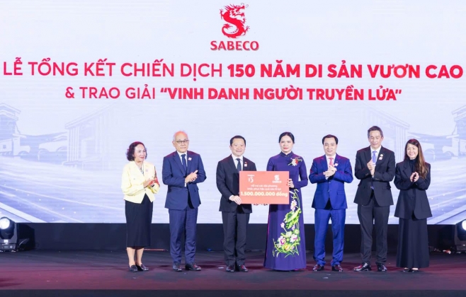 Công bố Top 15 'Người Truyền Lửa', khép lại chiến dịch 150 năm SABECO lan tỏa di sản và kết nối cộng đồng
