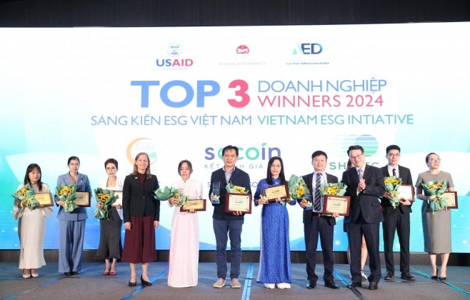 Công bố và vinh danh các doanh nghiệp đạt giải “Sáng kiến ESG Việt Nam 2024”