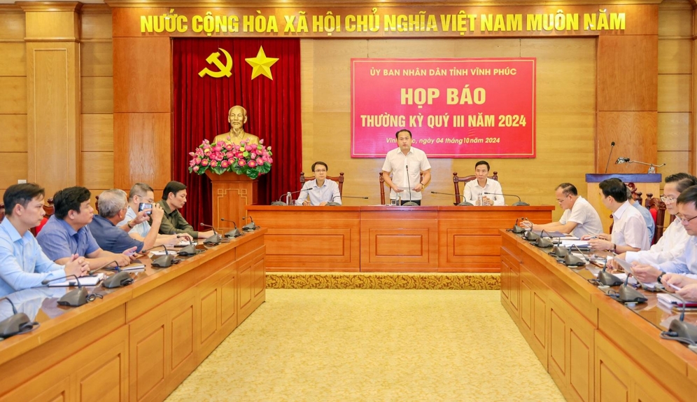 Vĩnh Phúc họp báo thường kỳ quý III, 2024